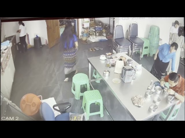M7.9 Earthquake violently shakes insurance agency in Mandalay, Myanmar