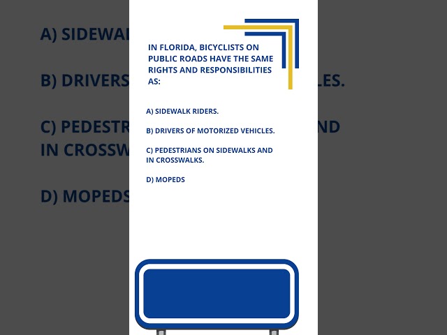 How to pass Florida DMV Written Test: Don't Fail this Question!