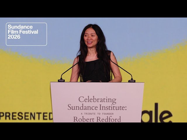 Chloé Zhao Accepts the Trailblazer Award at the 2026 Celebrating Sundance Film Festival Gala