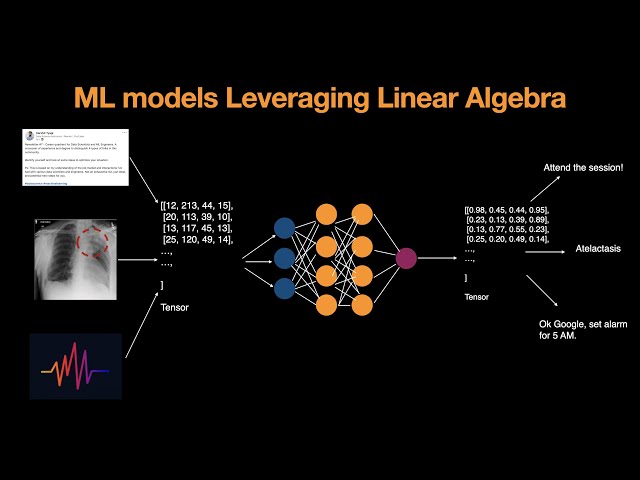 How Machine Learning uses Linear Algebra to solve data problems