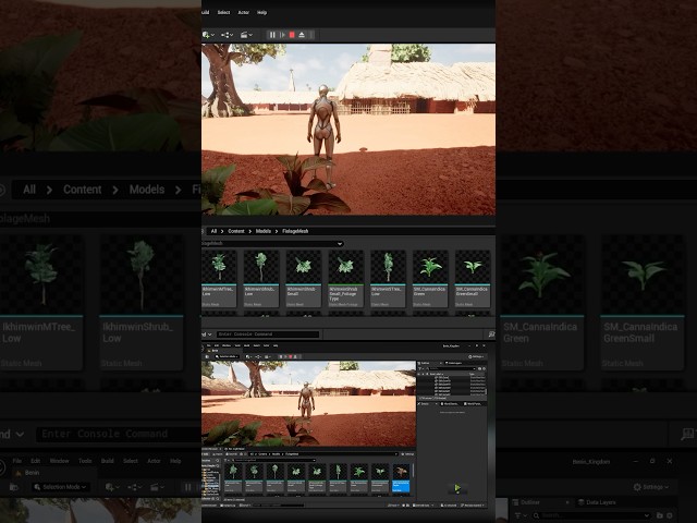 AI texture hack for better foliage #gamedev #blender3D
