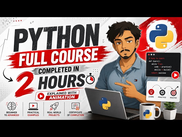 Python for Beginners - Learn Python in 2 Hours | #python #pythonprogramming #pythontutorial