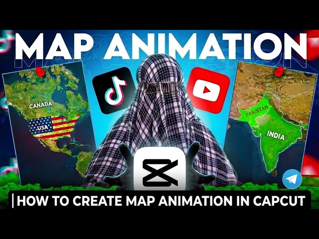 ​How To Create Map Animation In CapCut | Make Money Online With Faceless Videos
