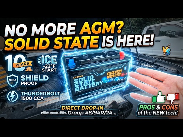 AGM vs Solid State: The ULTIMATE 12V Car Battery Upgrade?