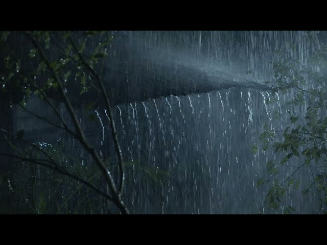 Sleep Instantly with Heavy Rain & Very Strong Thunder on Tin Roof | Thunderstorm Sounds for Sleeping