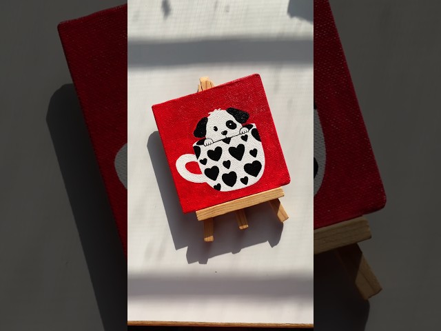 ✨Mini Canvas Diaries✨Ep-1 | Acrylic Painting #art #painting #canvaspainting #shorts