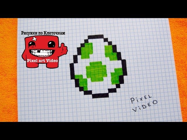 How to Draw MINECRAFT EGG CREEPER PIXEL ART #pixelvideo