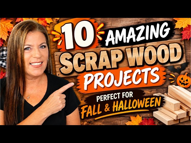 🔥10 AMAZING Scrap Wood Projects Perfect For Fall And Halloween!🍂