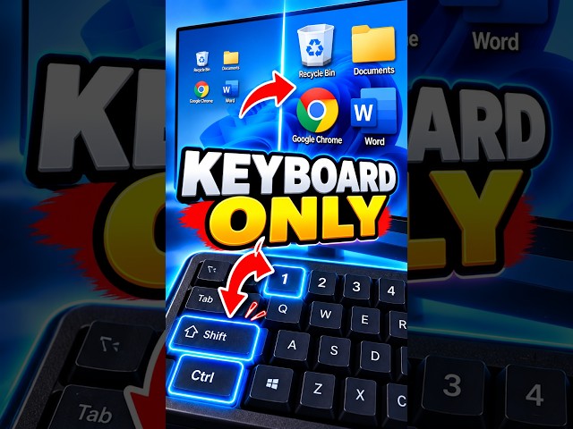Change Desktop Icon Size with Just Your Keyboard | PC & Laptop