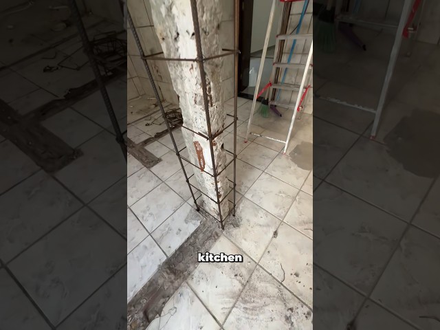 How to Build a Kitchen Island Around a Support Column 😯