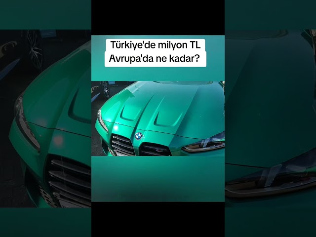 Türkiye'de milyon TL Avrupa'da ne kadar? #automobile #germany