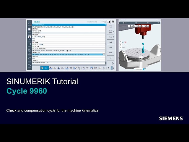SINUMERIK Tutorial Cycle 9960