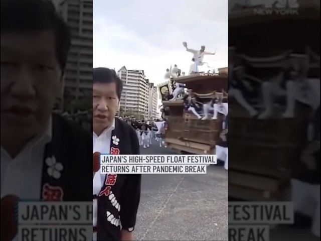Nothing unusual, just a festival in Japan