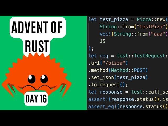Advent of Rust - DAY16 - POST endpoint