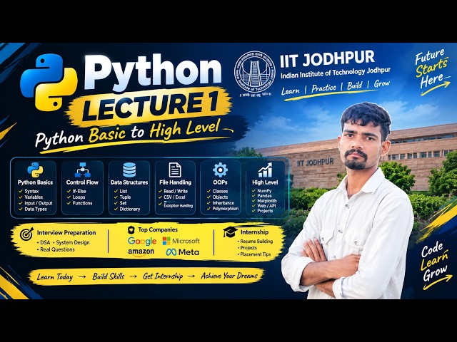 learning for python DSA, website develape , project, interview guide line internship with google
