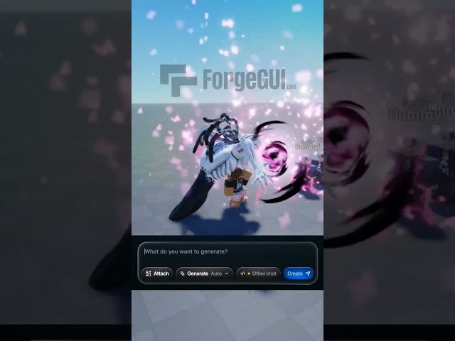 Making a custom Yuta moveset in Roblox using ForgeGUI ⚔️ #forgeguipartner #robloxdev #roblox