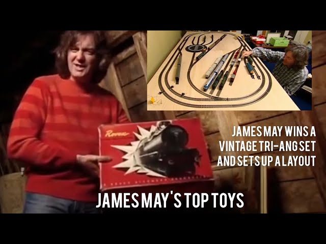 James May wins vintage Tri-ang set and builds a layout - James May's Top Toys (2005)