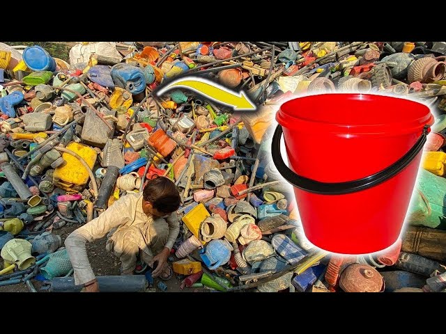 Plastic Buckets Making Process | Amazing Process of Recycling Garbage | Manufacturing Industry