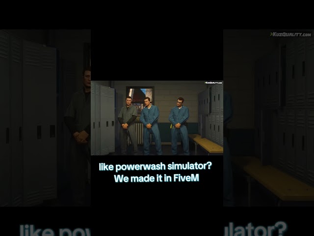 Powerwash sim in FiveM roleplay #fivemscript #gta #roleplay #fivemrp