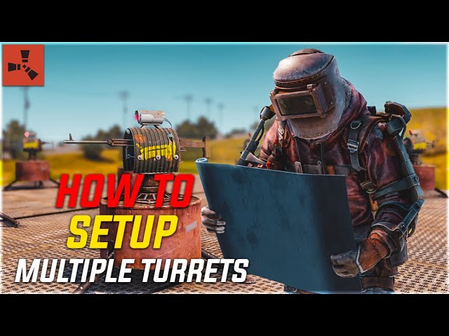 HOW TO SETUP MULTIPLE TURRETS | RUST (FAST & EASY)