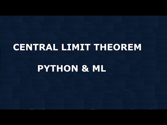 Central Limit Theorem | Statistics | Probability | Distribution | Variance | Standard Deviation