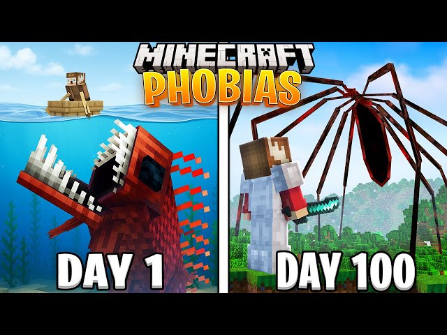 I Survived 100 Days in EVERY PHOBIA in Minecraft