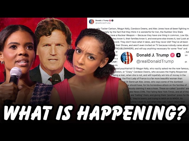 Trump ATTACKS Candace, Tucker Carlson, Alex Jones…