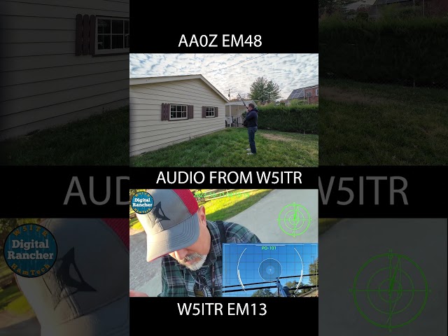 Satellite QSO Audio Both Sides #satellites #hamradio #shorts