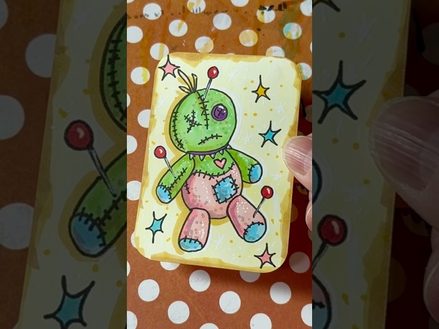 drawing 100 spooky art cards π 61