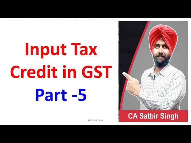 Input Tax Credit in GST I Part 5 I Food & beverages Supply ,Outdoor Catering etc  blocked credit