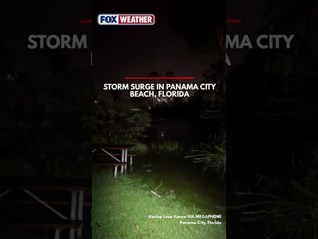 Hurricane Isaias Storm Surge Floods Panama City Beach, Florida