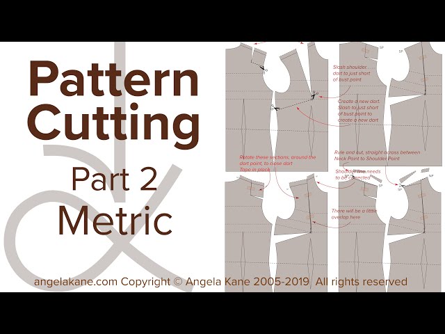 Angela Kane Pattern Cutting - Metric - Bodice Part 2