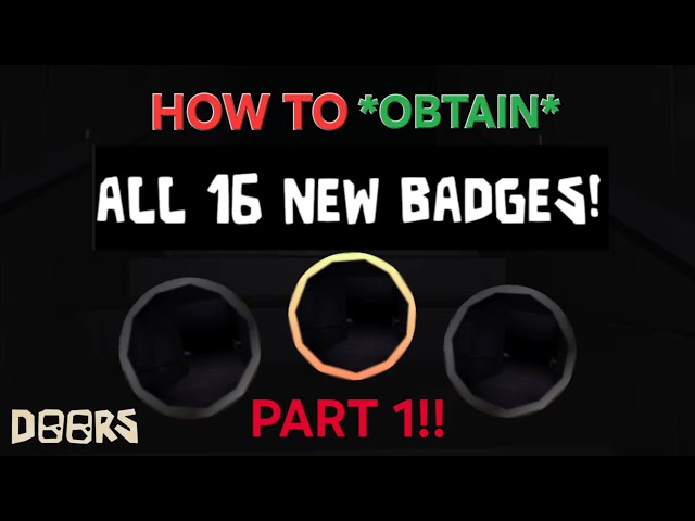 (Part 1) How To Get ALL 16 NEW BADGES IN THE DOORS ACCESS GRANTED UPDATE! 