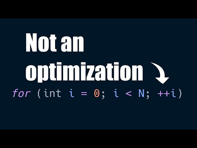 These Micro Optimizations Don't Make Your C/C++ Faster