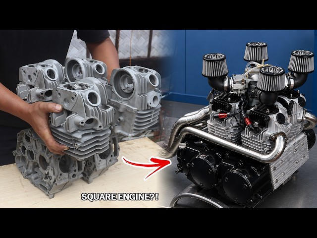 I Asked AI to Build a Square Four Engine… Then I Made It Real
