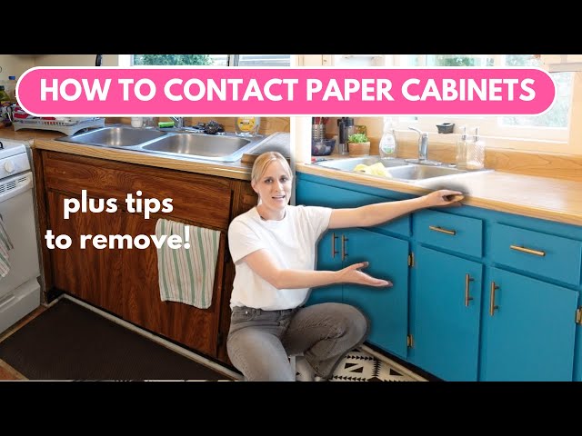 How to Contact Paper Cabinets & Tips to REMOVE Them! | Renter-Friendly Decor