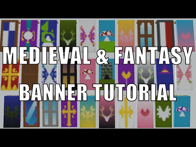 Minecraft Banners 25+ Medieval & Fantasy Designs | Build Tutorial