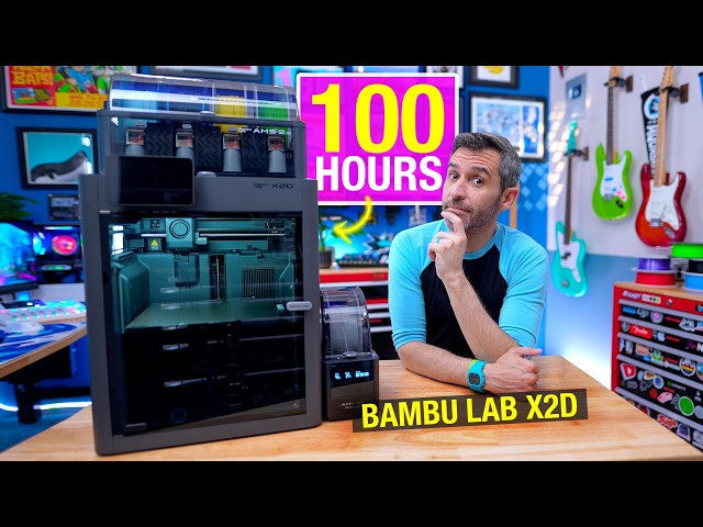 100 Hours Printing with the Bambu Lab X2D