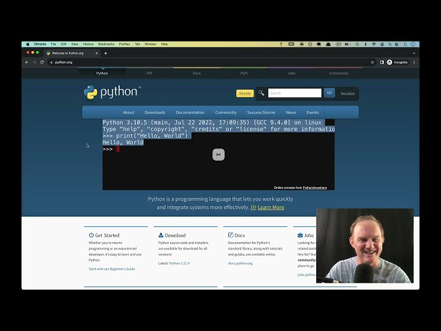 Introduction to Python #2 - Your first command
