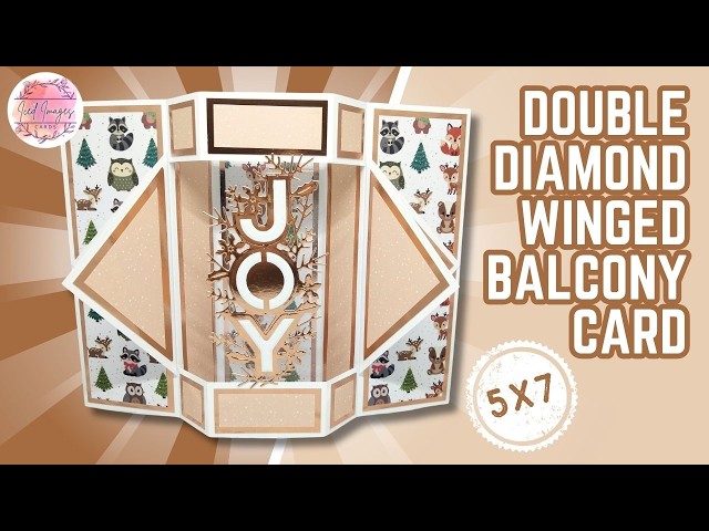 Super EASY! | 5x7 Double Diamond Winged Balcony Card