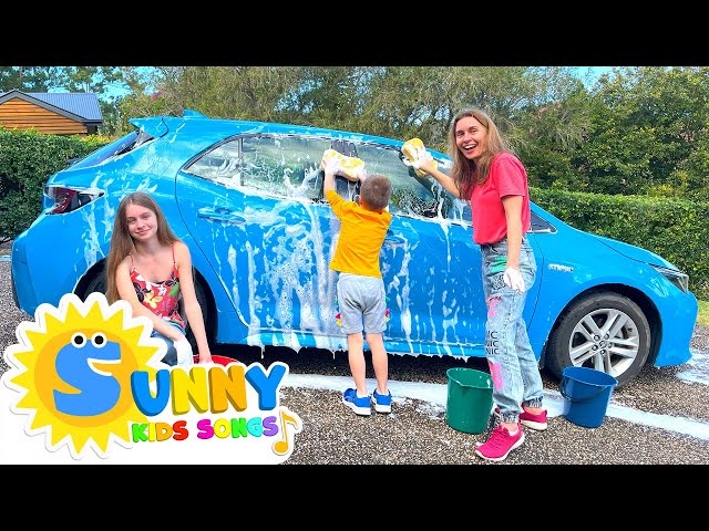 Sunny Kids Wash Our Car Children Song | The Car Song by Sunny Kids Songs