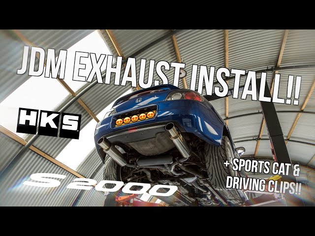 JDM HKS Hi Power Exhaust Install For The Honda S2000!! With Sound Clips! 4K