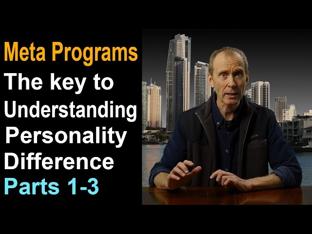 Learn NLP Meta Programs - personality type distinctions. (Parts 1-3)