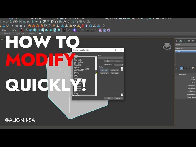 Boost Your 3ds Max Workflow: Quick Modifier Access Hacks!