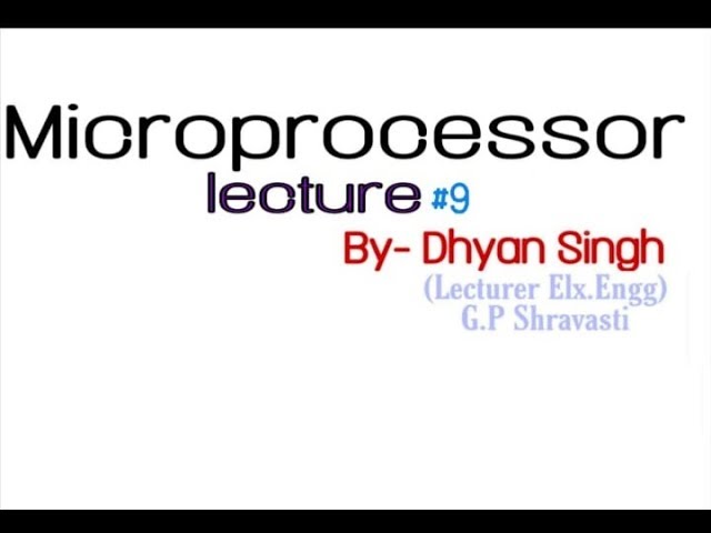 Microprocessor #lecture_9, #Various_control_signals_of_8085_mp