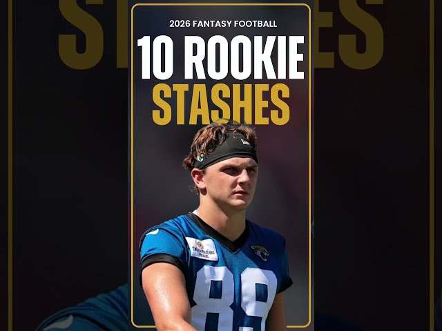 Top 10 Rookie STASHES in Dynasty Leagues! | Fantasy Football #shorts