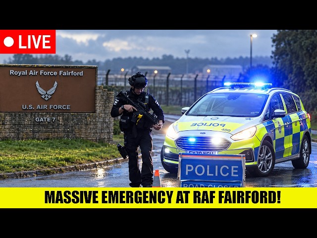 🚨BREAKING: Emergency INCIDENT Declared At RAF Base As Properties EVACUATED - Several Arrested!