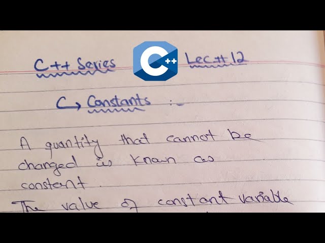 Constants in C Programming | Types & Example of constants in C++ #constants