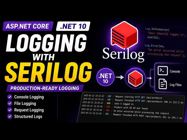 Master Logging in ASP.NET Core .NET 10 Serilog Setup