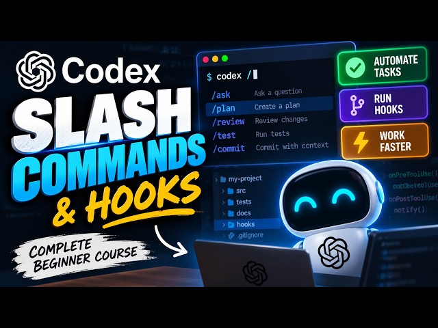 How to Use Codex Slash Commands & Hooks Better Than 99% of Beginners